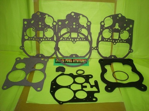 QUADRAJET CARBURETOR GASKET SET ONLY  MANY 72-79 CHEVY 350/454 G842 1/4 THICK BA