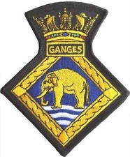 HMS Ganges Royal Navy Store Establishment Embroidered Patch Badge - EXCLUSIVE