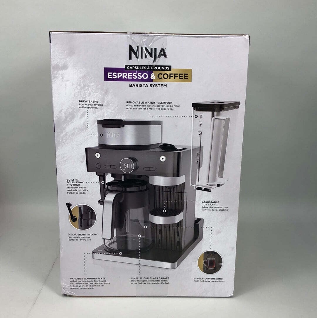 New Ninja CFN601 Espresso and Coffee Barista System 622356593748 eBay