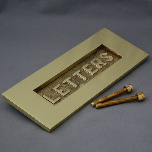 Boîte aux lettres « lettres » en laiton - Photo 4 sur 4