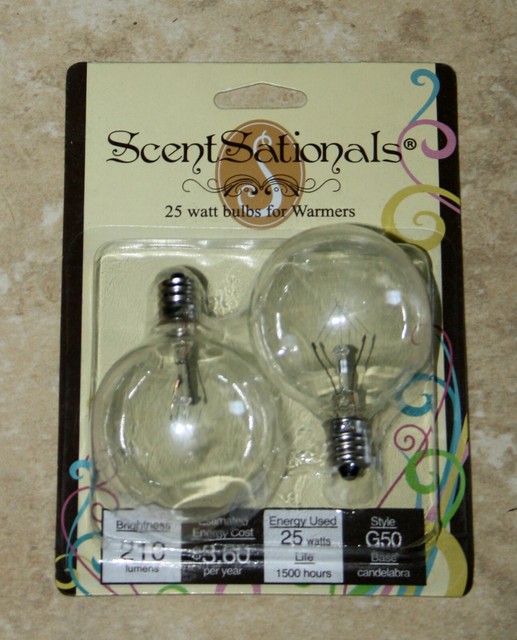 25w Wax Warmer Bulbs 25 Watt Light Bulb Candelabra E12 Base Clear