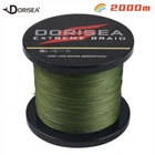 Dorisea 2000M 6LB-300LB Army Green Dynema PE Extreme Braided Fishing Line Pro
