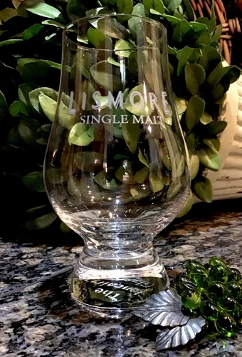 LISMORE Single Malt Scotch Whisky Glencairn Crystal Snifter ~ PRISTINE!