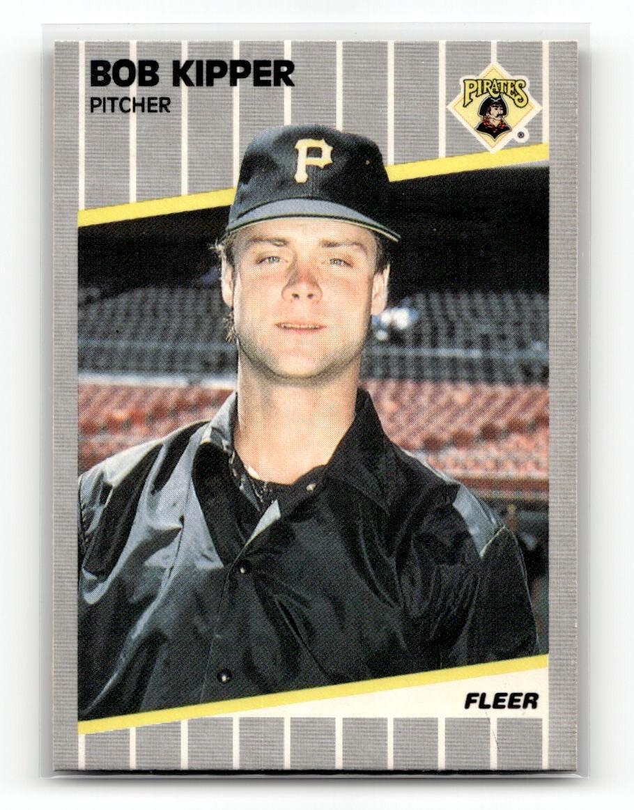 1989 Fleer Baseball Card Bob Kipper Pittsburgh Pirates #211