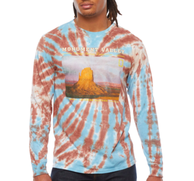 national geographic tie dye shirt