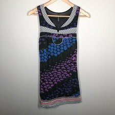 Free People Patchwork Flower Field Shift Dress Size 0