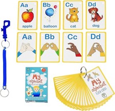 My BSL Alphabet Flash Cards 26 Alphabet British Sign Language Flash Cards Set