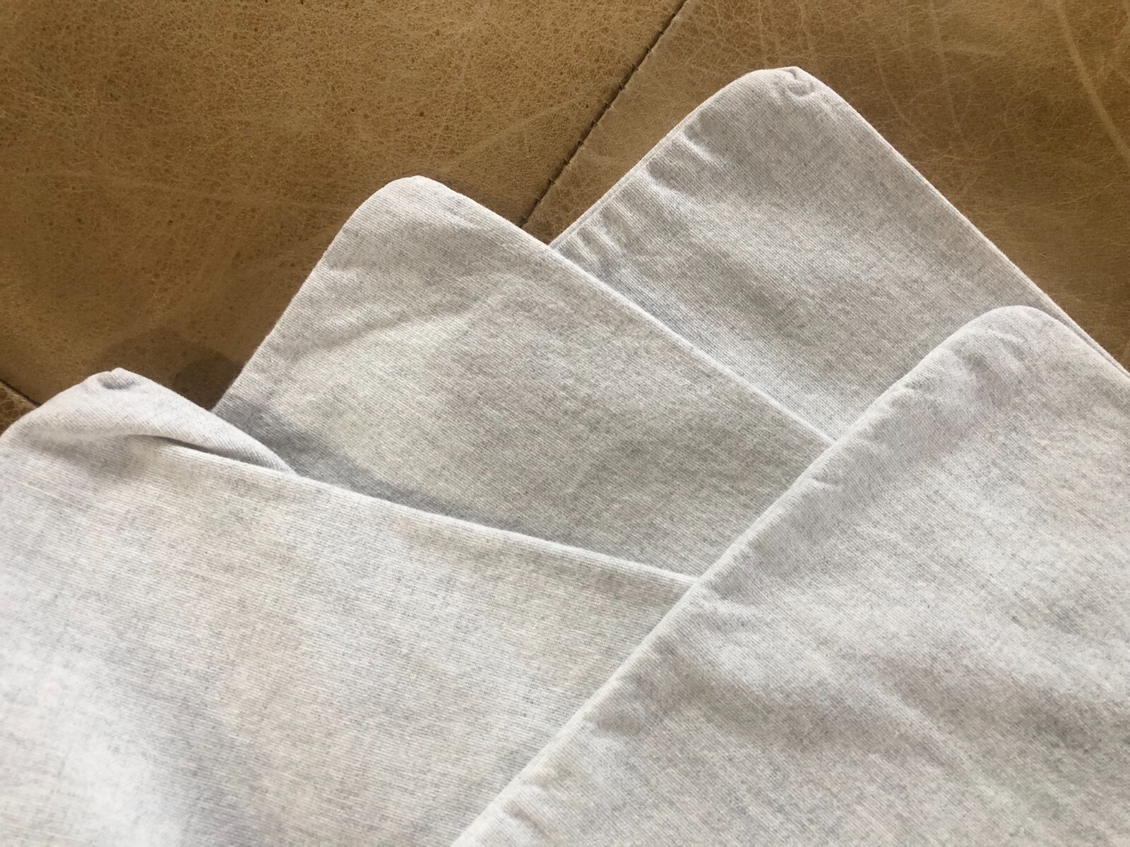 2 Eddie Bauer Home Cotton Flannel Standard Pillowcases Gray Heather