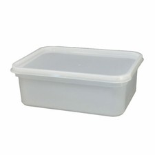 1 Litre Rectangular Food Storage / Ice Cream Tub Containers with Airtight Lids