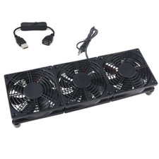 120mm 5V Three USB Fans 1 Speed 1400rpm High Airflow Cooling Fan for Router