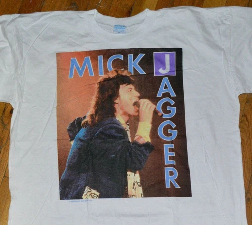 MICK JAGGER concert t-shirt XL Australia 1980s vintage concert t-shirt, vintage, size XL, single stitch, B+ condition
