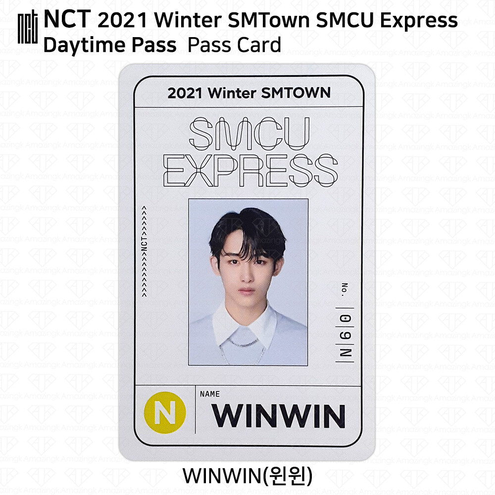 NCT 2021 Winter SMTOWN SMCU Express Daytime Pass Photocard