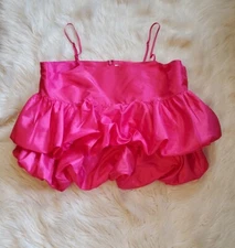 A New Day Blouse Womens XL PINK  Puff  blouse 