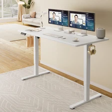40-63"x24" Electric Standing Desk Home Office Height Adjustable Computer Table