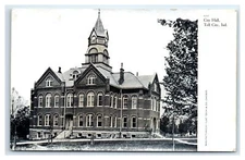 TELL CITY, IN Postcard-  CITY HALL