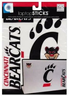 NCAA Cincinnati Bearcats Removable Laptop Sticker PC Computer Locker Fridge Dorm