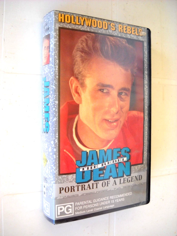 **FRAMED JAMES DEAN COLOUR PRINT 29cmx25cm & VIDEOTAPE JAMES DEAN THE REBEL** - Image 3 of 4