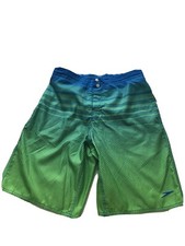 Men's Board/Water Shorts by Speedo Dobby Texture Blue/Green Lined S NWT
