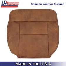 2004-2008 For Ford F-150 King Ranch Leather Driver Bottom Seat Cover Brown