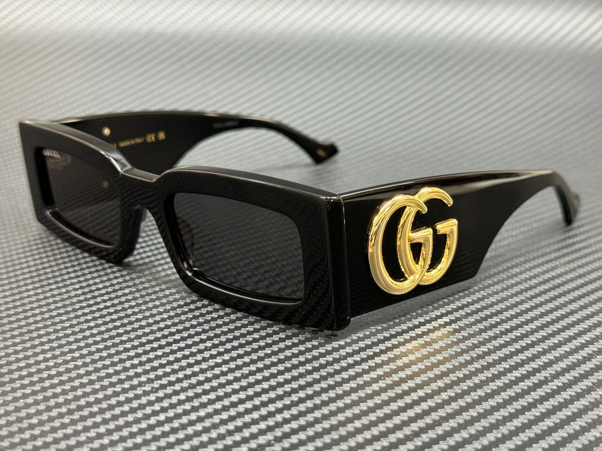 GUCCI GG1425S 001 Black Grey Women's 53 mm Medium Sunglasses | eBay