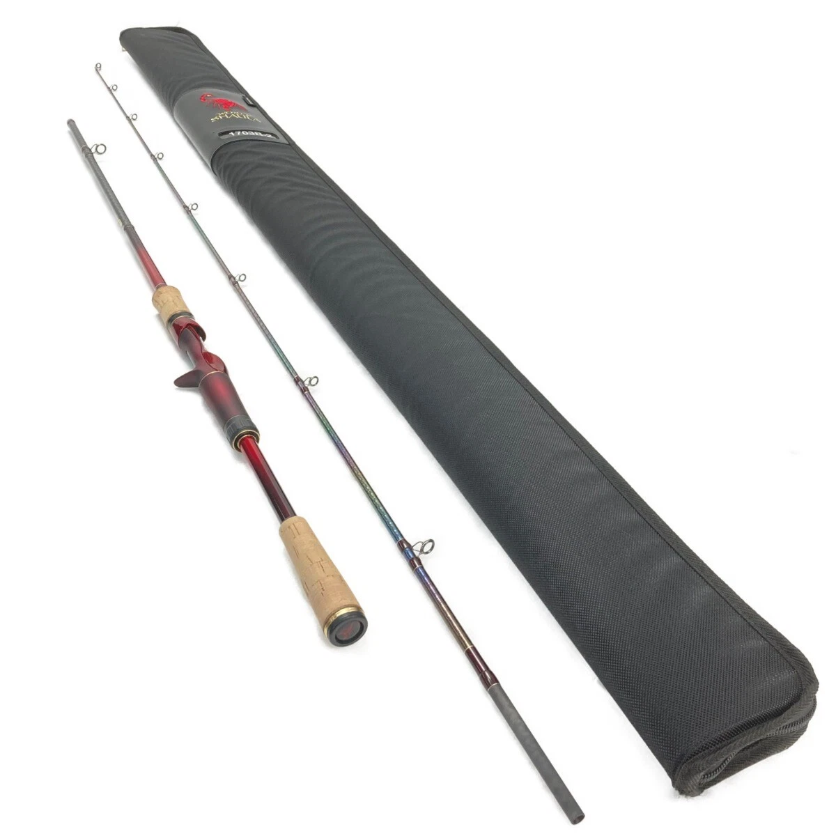 SHIMANO 18 World Shaura 1703R-2 39257 lure rod with case #PB00133