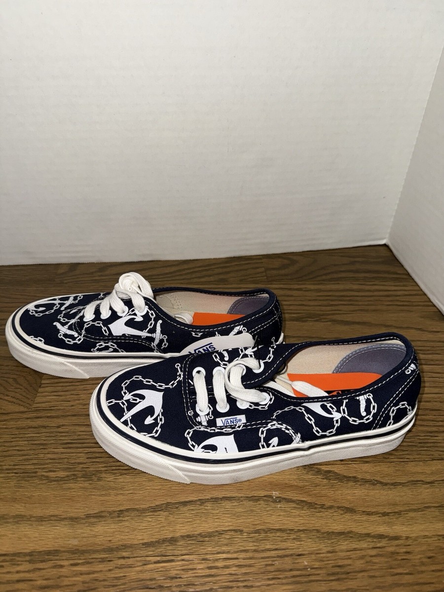 VANS Authentic 44 D Deck Low Anaheim Factory Anchors Navy