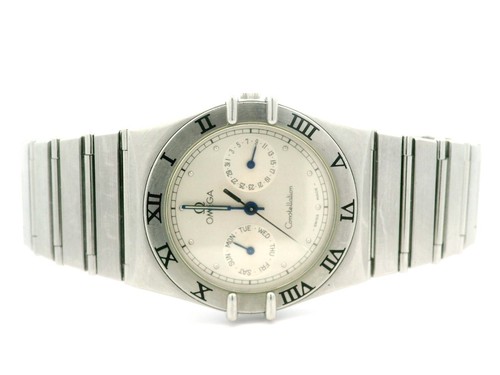 Vintage 32mm Omega Constellation Day Date Steel Wrist Watch Ref. ST3961070 B&P - Picture 7 of 12