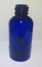24 Blue PET 2 oz 60ml Plastic Bottles-Dispensing Cap Travel Size FREE SHIPPING
