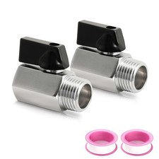 2Sets 1/2" Robust Hot Water Valve Drain Plug for RV Water Heater, 1/2 2 Set