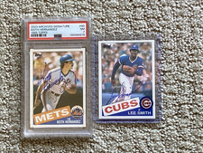 2 Lot 2022-23 Topps Archives (1985) Signature Lee Smith-NM Keith Hernandez PSA 7