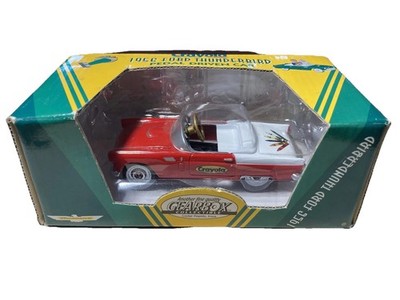 VTG 1998 Crayola Gearbox 1956 Ford Thunderbird Pedal Driven Die Cast Car ~ NIB