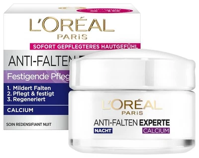 L´ORÉAL PARIS L'Oréal Paris Nachtpflege 55+ Anti-Aging Creme mit Calcium 50ml Faltenpflege OVP