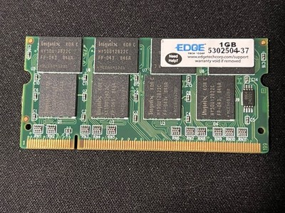 Edge Tech 1GB Laptop RAM SO-DIMM DDR2 PC2-5300 Hynix Memory 530250437