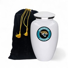 Jacksonville Jaguars Football Theme Cremation Urn for Adult Human Ashes w/Bag