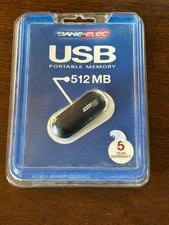 NOS DANE-ELEC FLASH DRIVE 512 MB  USB 2007 Brand New