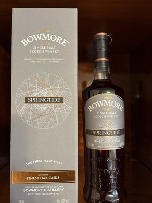 islay single malt scotch whisky BOWMORE SPRINGTIDE 54,9%