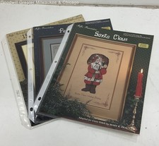 Pair Of 3 Christmas Themed Cross Stitch Books