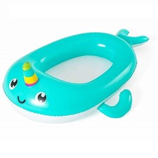 CANOTTO FORMA NARVALO CANOTTINO GONFIABILE PISCINA MARE 118X89 CM BAMBINI 34120