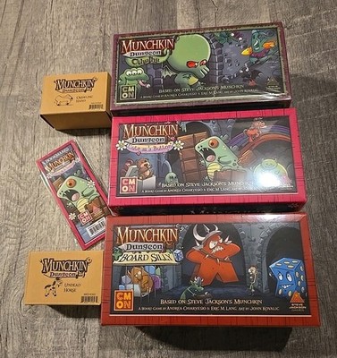 Munchkin Dungeon Board Game Cthulhu Silly Button Undead Horse Crawling Hand Exp.