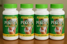 4x PIKOLA Gotu Kola Herb 240 capsules Gotu Kola Herb 1000 mg Loss Weigth HERBAL