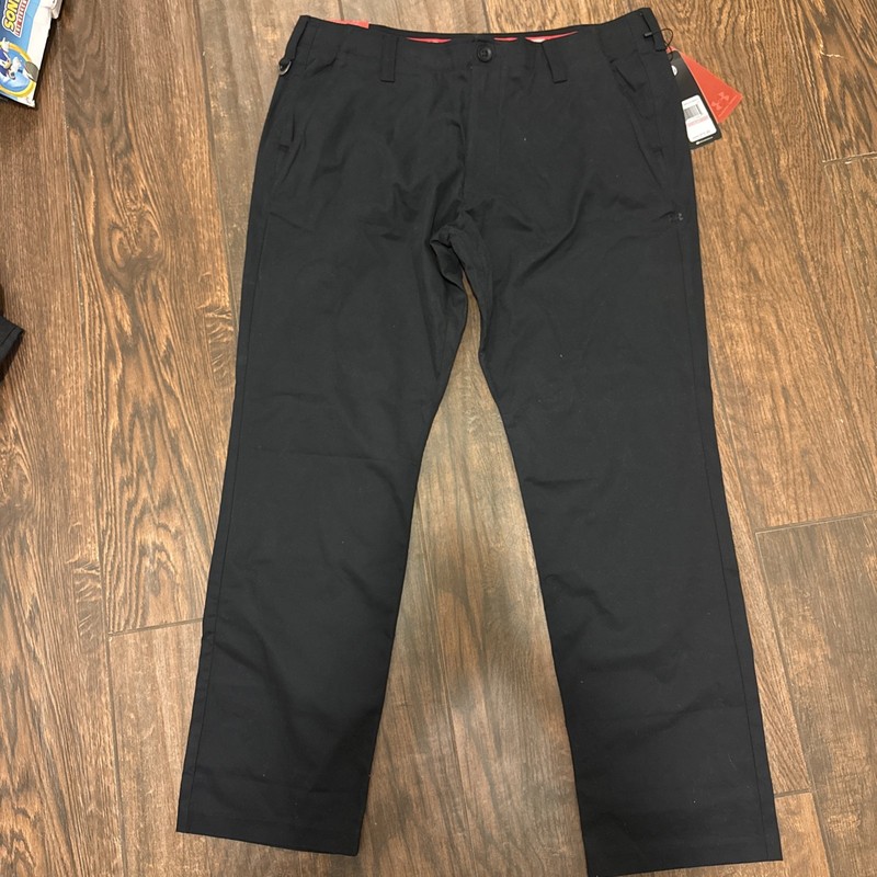 New With Tags Mens Underarmour Heatgear Pants Black Size 40/32