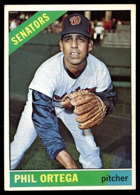 1966 Topps Phil Ortega #416 Washington Senators
