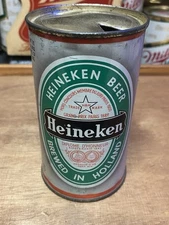 Heineken Flat top beer can Holland Old Vintage Beer Can