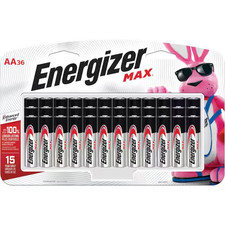Energizer MAX AA Batteries 36-Pack , Double A Alkaline Batteries