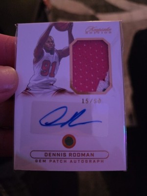 Dennis Rodman 2024 Keepsake Sports Edition Gem Patch Auto 15/50 
