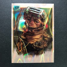 2024 Topps Chrome Star Wars Galaxy Little Droidsmith Aqua Lava /175