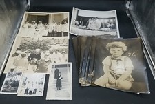 B W Photo Family Wedding Military Kids Lot Of 13pc 1940s Era