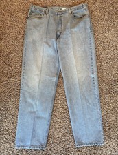 Vtg Y2K Levi's 550 Jeans Relaxed Fit USA Blue Faded Men  s Size 40 X 30