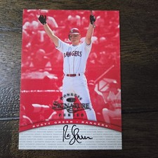 1997 RUSTY GREER DONRUSS SIGNATURE SERIES AUTOGRAPHED AUTO CARD TEXAS RANGERS