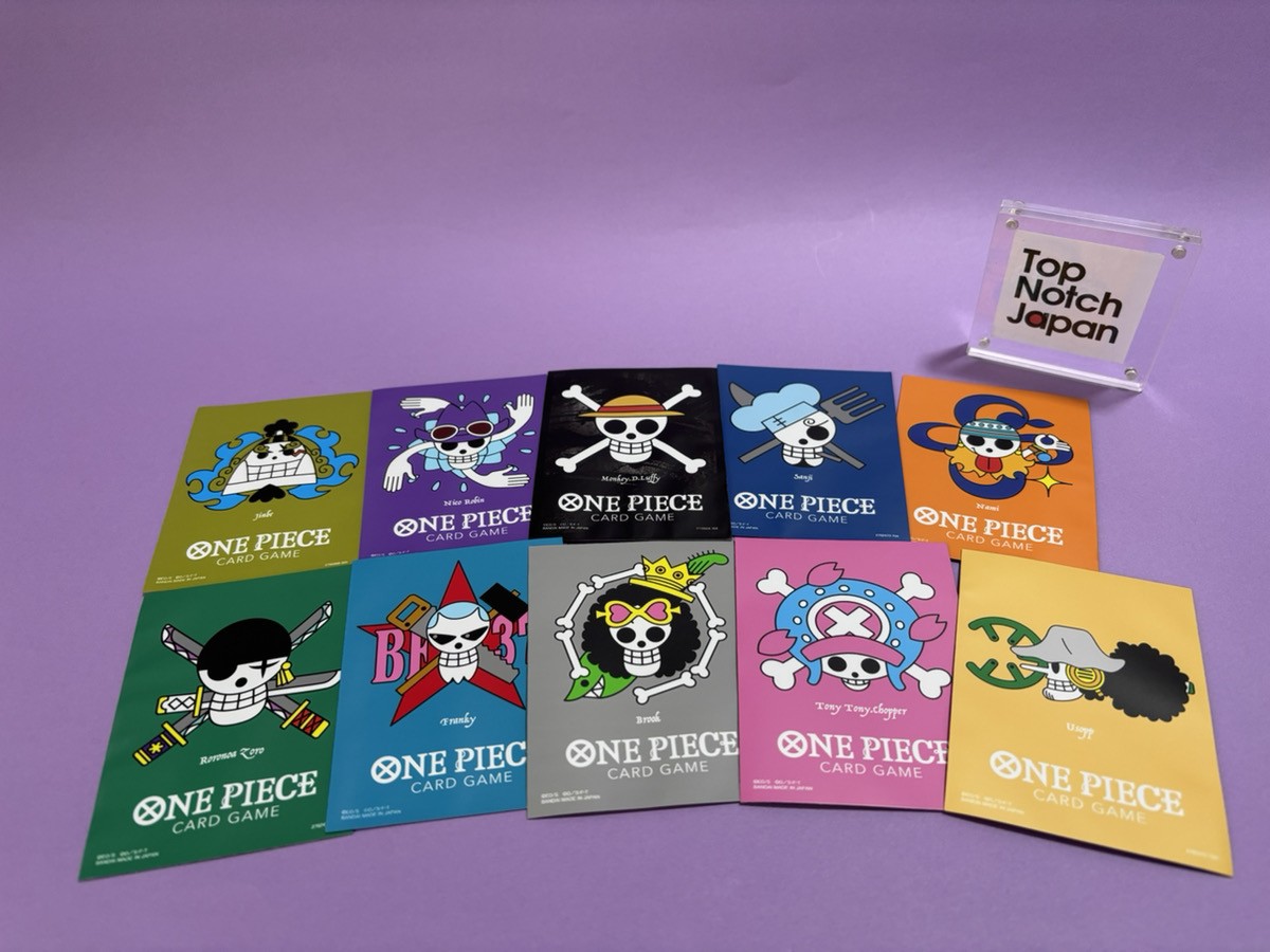 One Piece Card Game DON Card Sleeves Set of 10 Straw Hat Pirates 10 Sleeves One Piece Card Game DON Card Sleeves Set of 10 Straw Hat Pirates 10 Sleeves